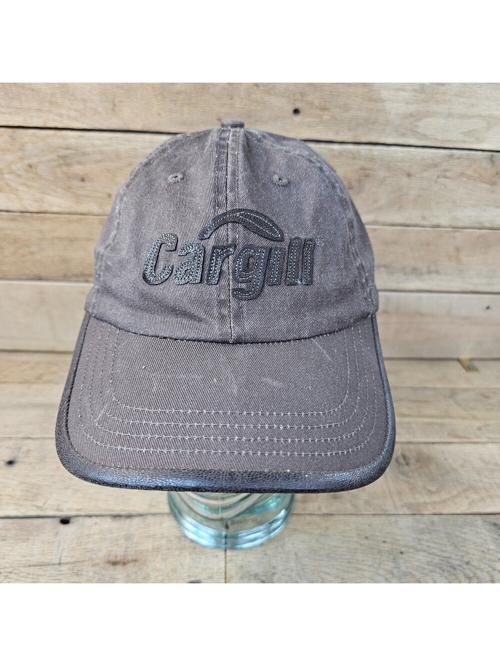 Cargill Embroidered Adjustable Brown Strapback Baseball Cap Hat
